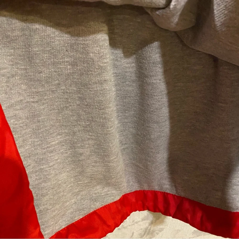 Vintage Ohio State Jacket Men's 2X Red Vneck Pullover Lined Spellout OSU College